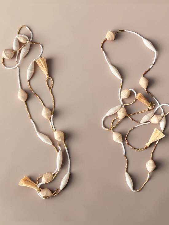 Noonday Collection Other - Artisan Ivory Paper Bead Garland